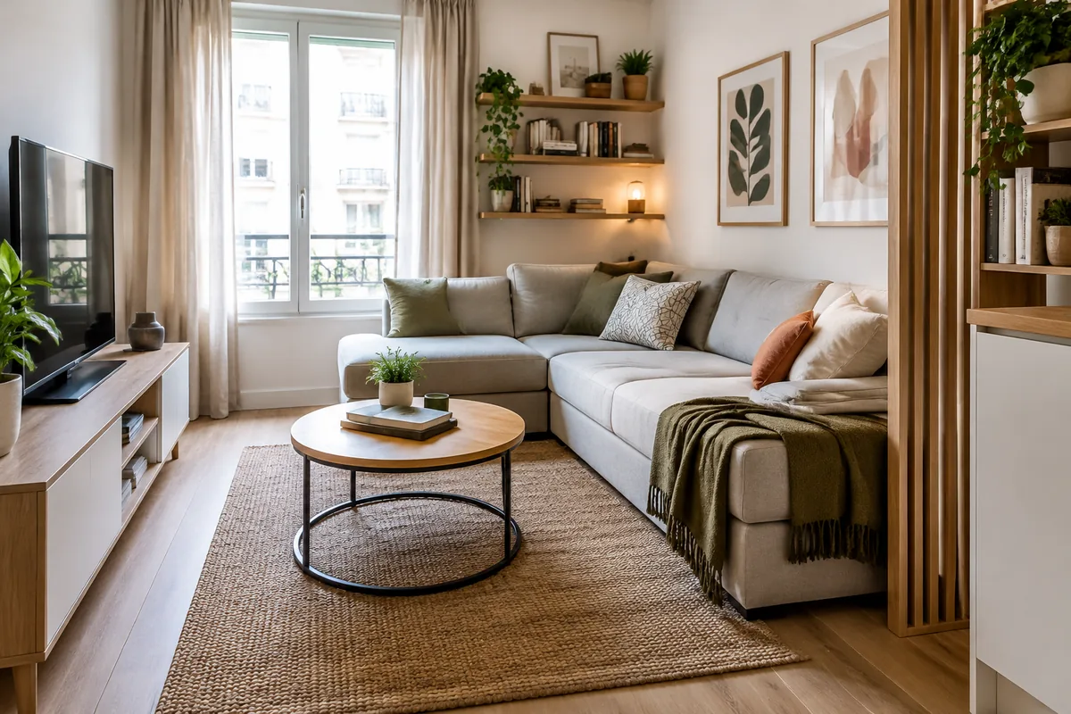Comment aménager un petit salon avec un canapé d’angle sans perdre de place ?